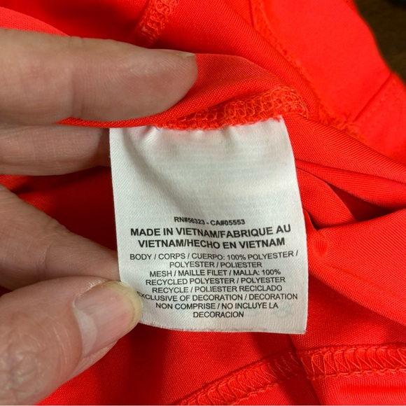 Nike Dri-FIT Long Sleeve Red/Orange Athletic Top – Size M - Picture 6 of 8